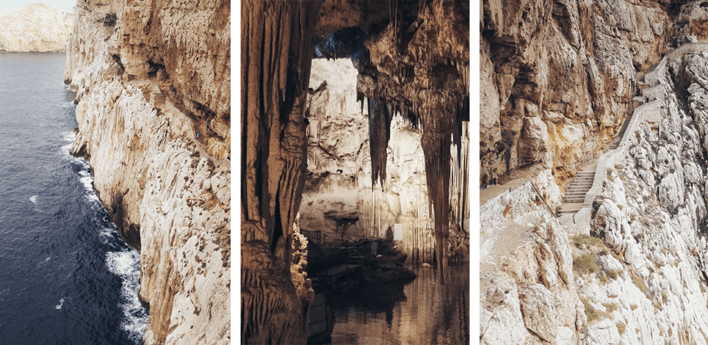 Photo de l'intérieur des Grottes de Neptune