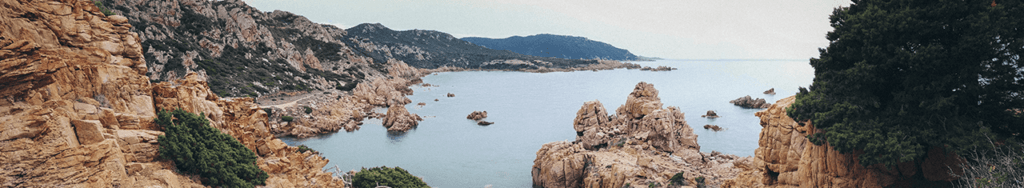 Panorama sur la Costa Paradiso en Sardaigne