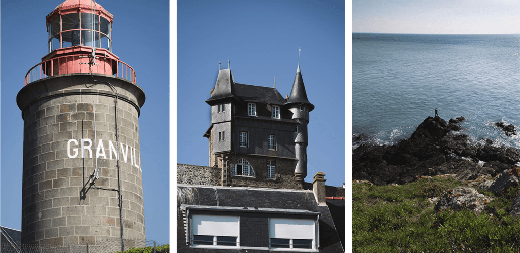 Granville en Normandie, phare, côte et maison